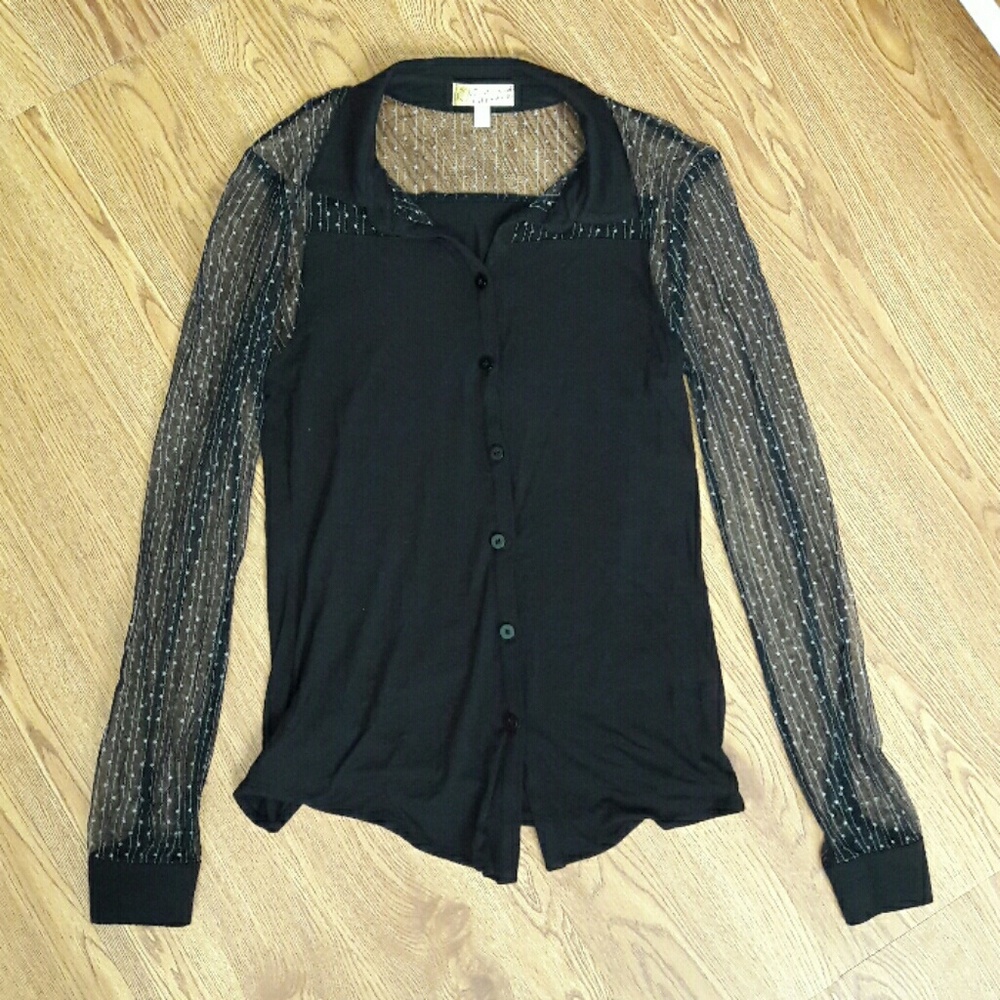 Vera Wang Button Up